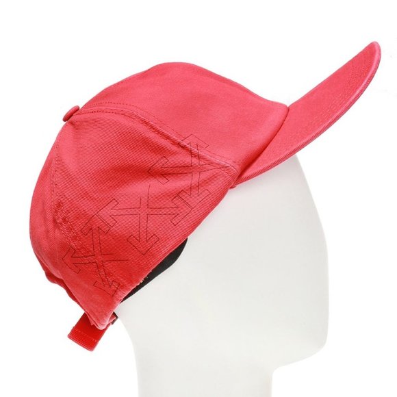 Off-White x Virgil Abloh Arrows  5 Panel Cap Hat Red - Picture 1 of 7